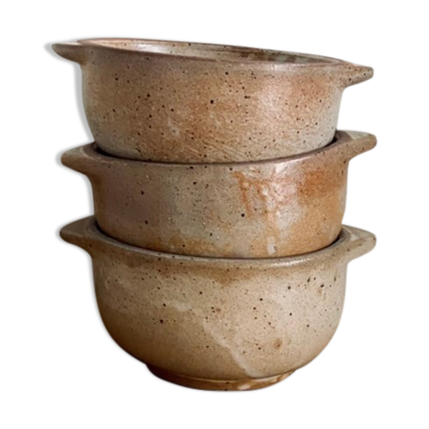 Three bowls in ancient sandstone