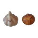 Pepper salt shaker in the shape of garlic and onion head