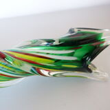 Murano vase in speckled twisted glass 1960s