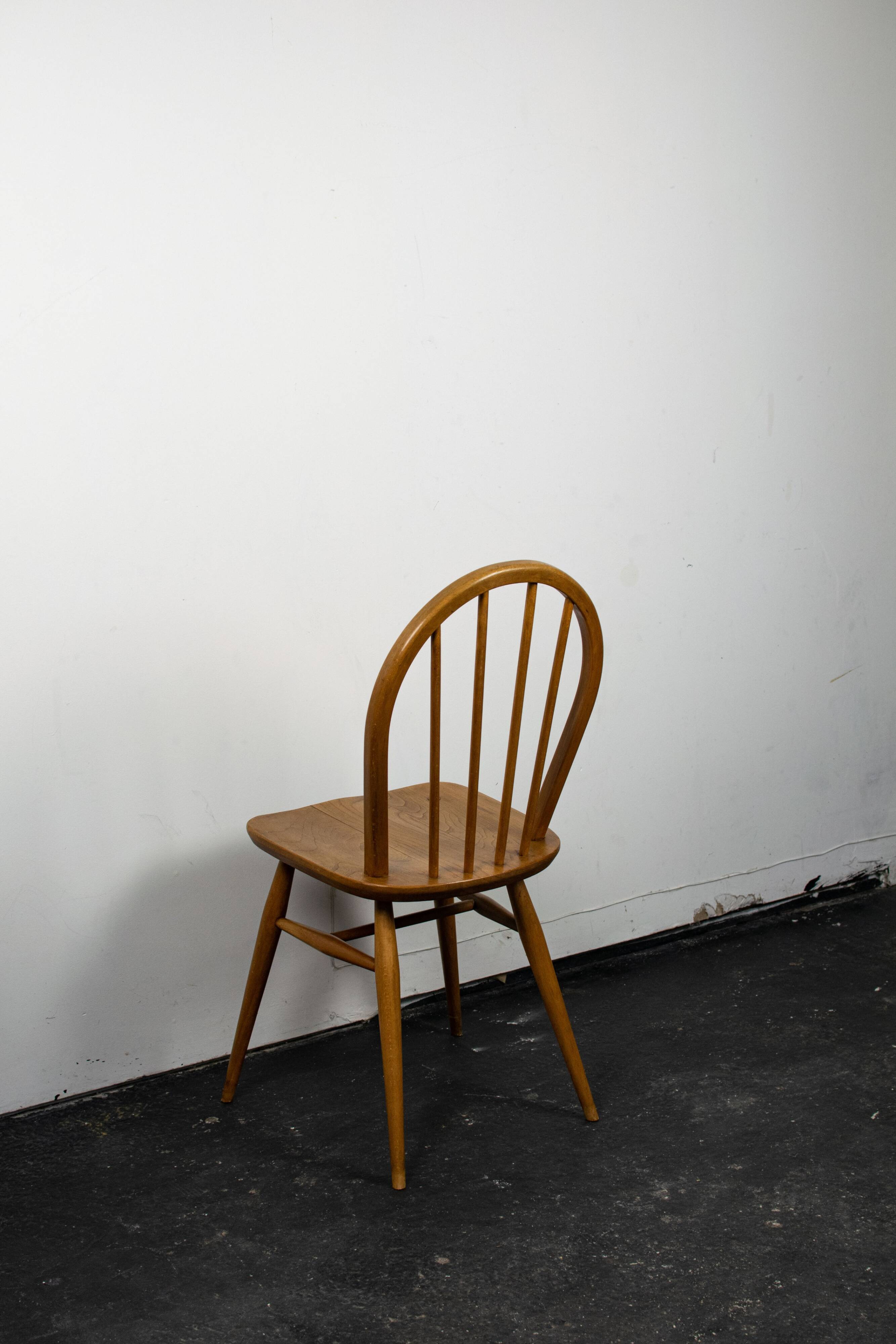 Pair of wooden chairs Ercol, 1960