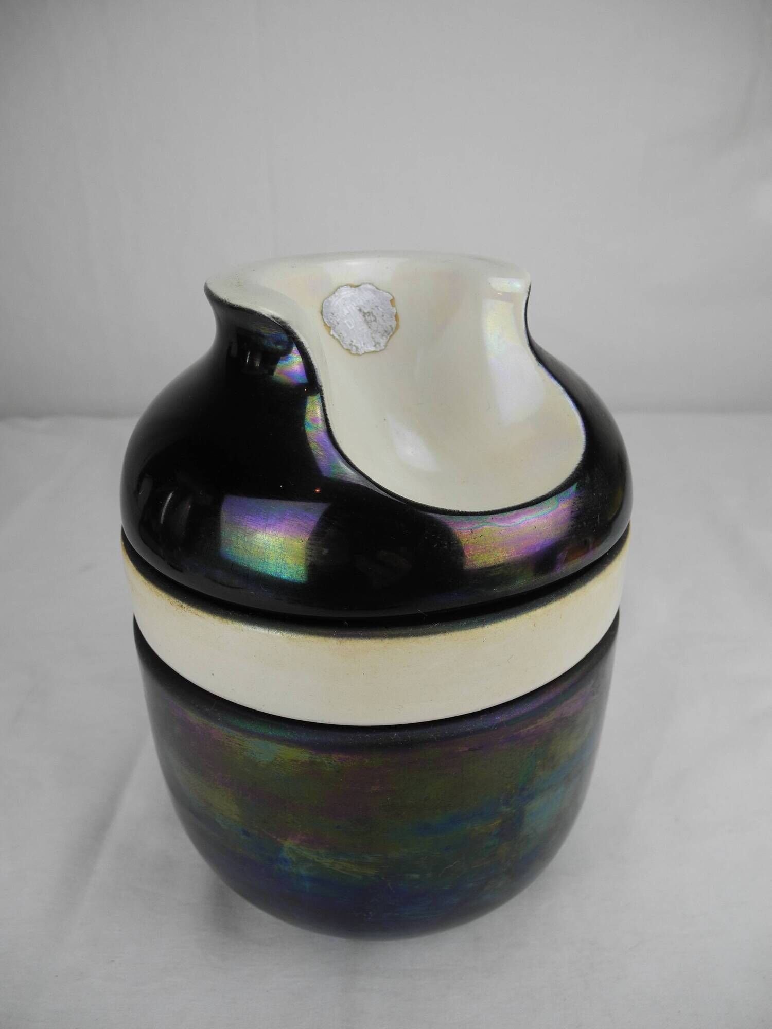 Old tobacco pot pipe holder ceramic vintage french tobacco pot 60s