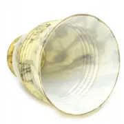 Vase en verre éclaboussé Art Déco P5T 1950
