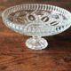 Coupe sur Pied Verre ciselé transparent