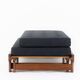 Vintage oak convertible bench by Alain Gaubert