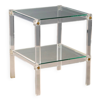 Plexiglas coffee table from the 80s