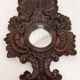 Miroir en bois sculpté Espagne années 1940 44x65cm