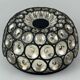 Ceiling light from the 60s and 70s Glashütte Limburg Germany glass & metal