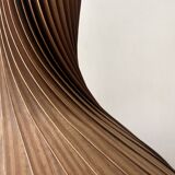 Scandinavian wooden pendant light by Hans-Agne Jakobsson, Suede design 1960