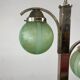 Green Art Deco pendant lamp
