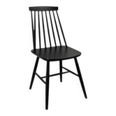 Chaise de cafétéria en bois et métal