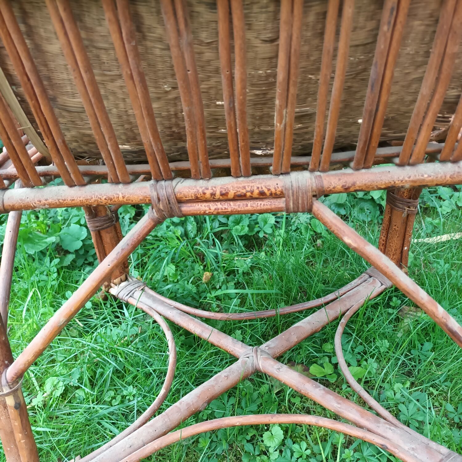 Rattan armchair