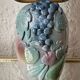 Handmade majolica lamp with fruit design, 1970s