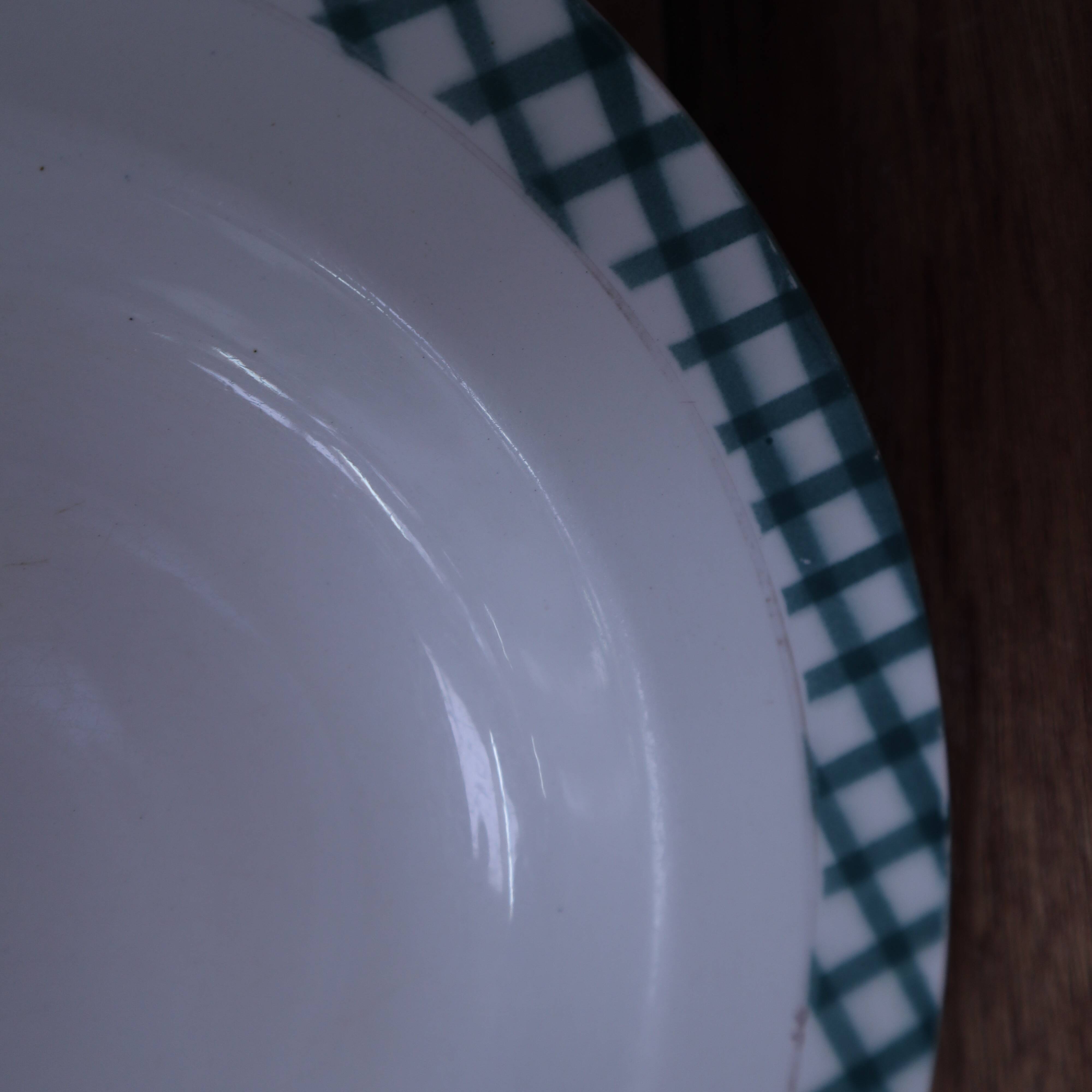4 assiettes creuses Sarreguemines et Digoin Ecossais