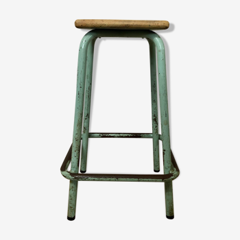 Former turquoise skate workshop stool