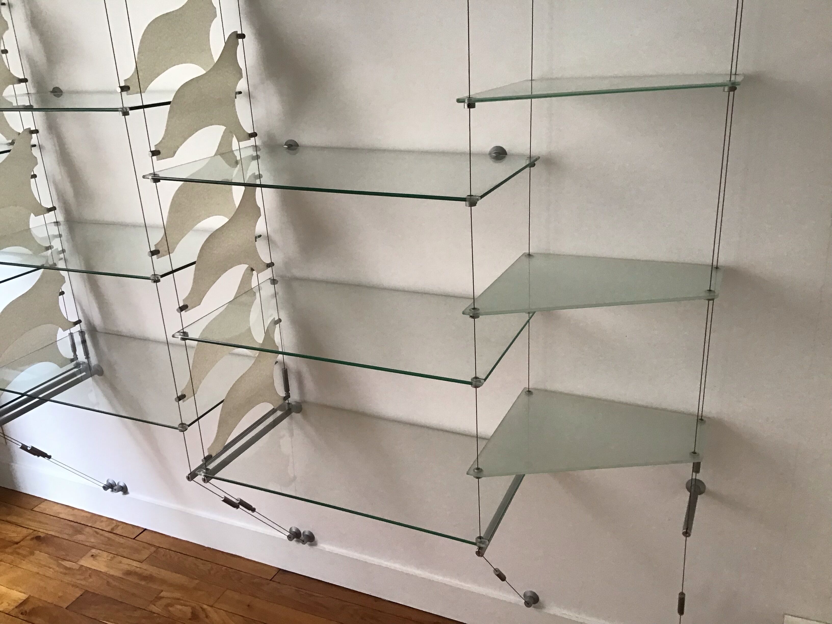 Glass bookcase