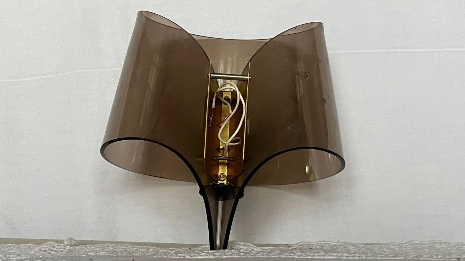 Plexiglas designer wall light 1970