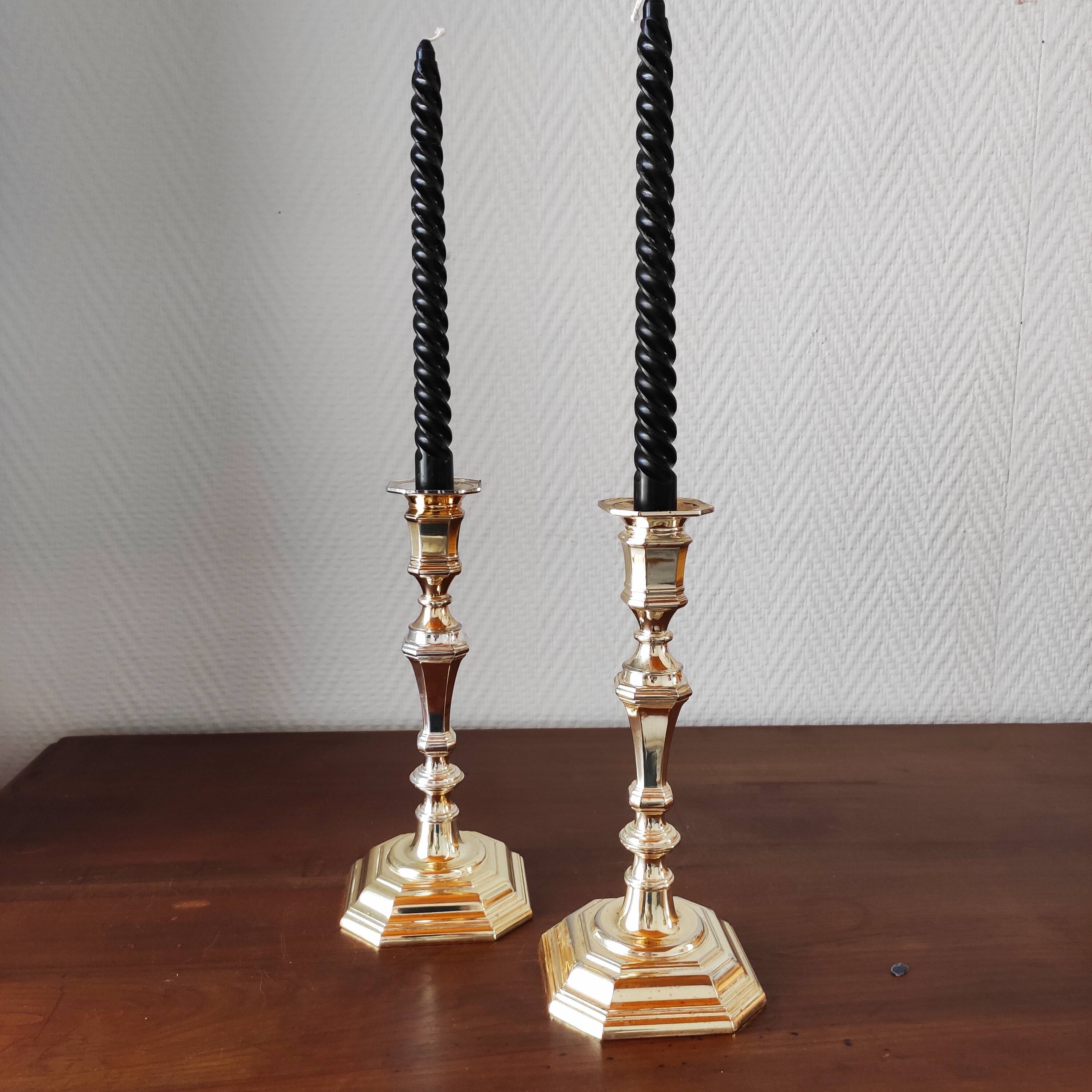 Pair of classic vintage candlesticks