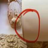 Ceramic lamp, 2M fabric cable, cotton lampshade