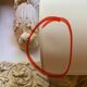 Lampe céramique, câble tissu 2M, abat-jour coton