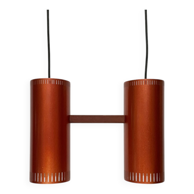 Suspension Cylindre Danois Milieu du Siècle II par Jo Hammerborg pour Fog & Mørup
