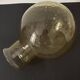 Large amber blown glass globe