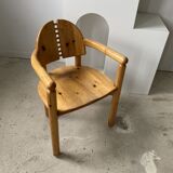 Pine armchair René Daumiller