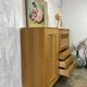 Vintage wood/wicker cabinet
