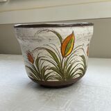Hand-painted ceramic pot cover