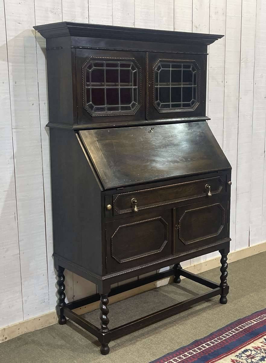 English oak writing desk, early 20th century
