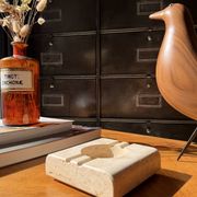 Travertine ashtray — DLG Fratelli Mannelli 70s
