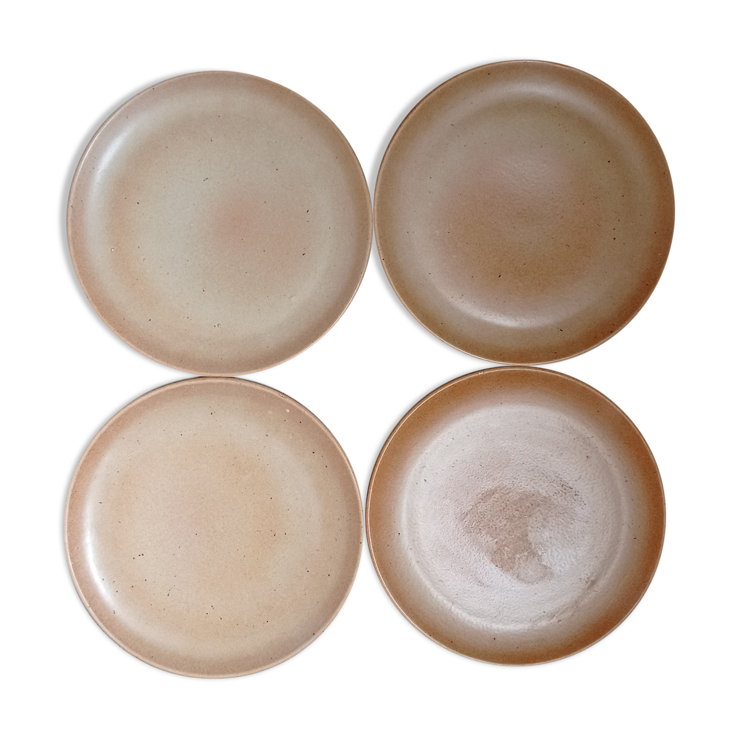 Set of four plates in sandstone