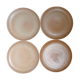 Set of four plates in sandstone