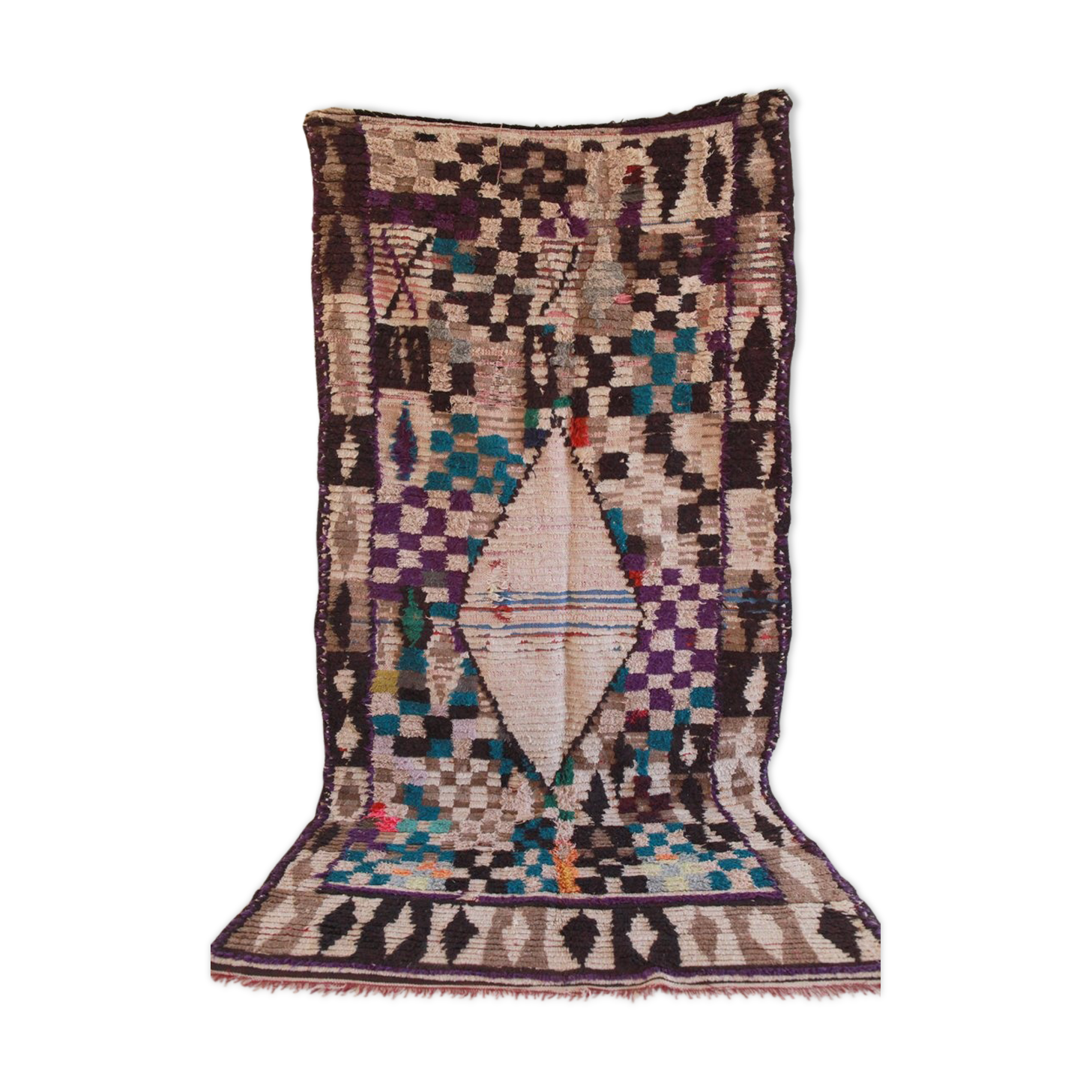 Carpet Azilal Moroccan, 120 cm x 240 xm