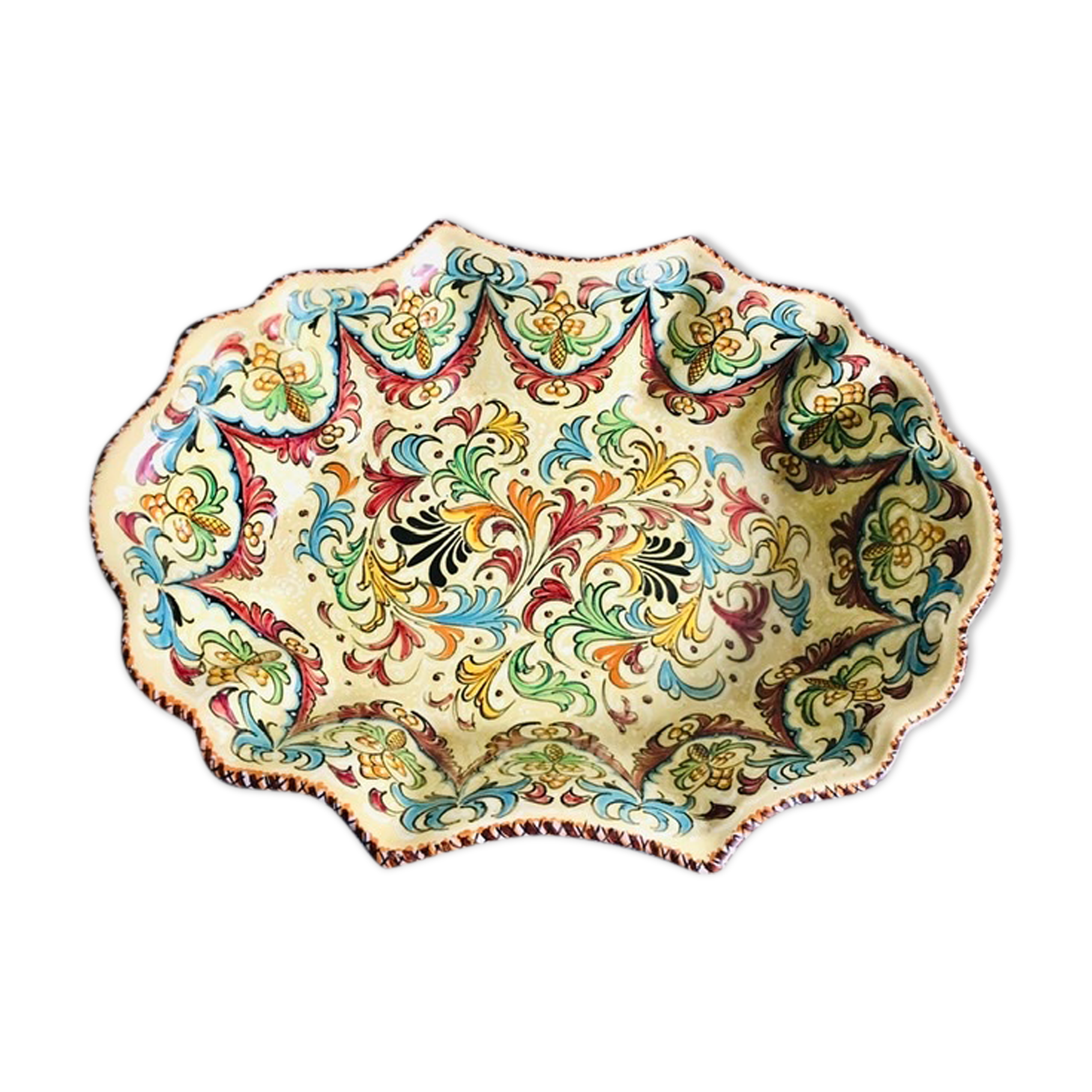 Plat creux signé Molaroni Pesaro