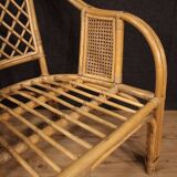 Pair of Italian wicker armchairs from the 60s