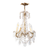 Old chandelier 4 burners bronze and tassels