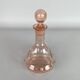 1950's bohemian rosaline cut glass carafe