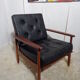 Scandinavian vintage leather armchair