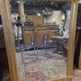 Mirror Louis Philippe 19th gold 144h/106l cms