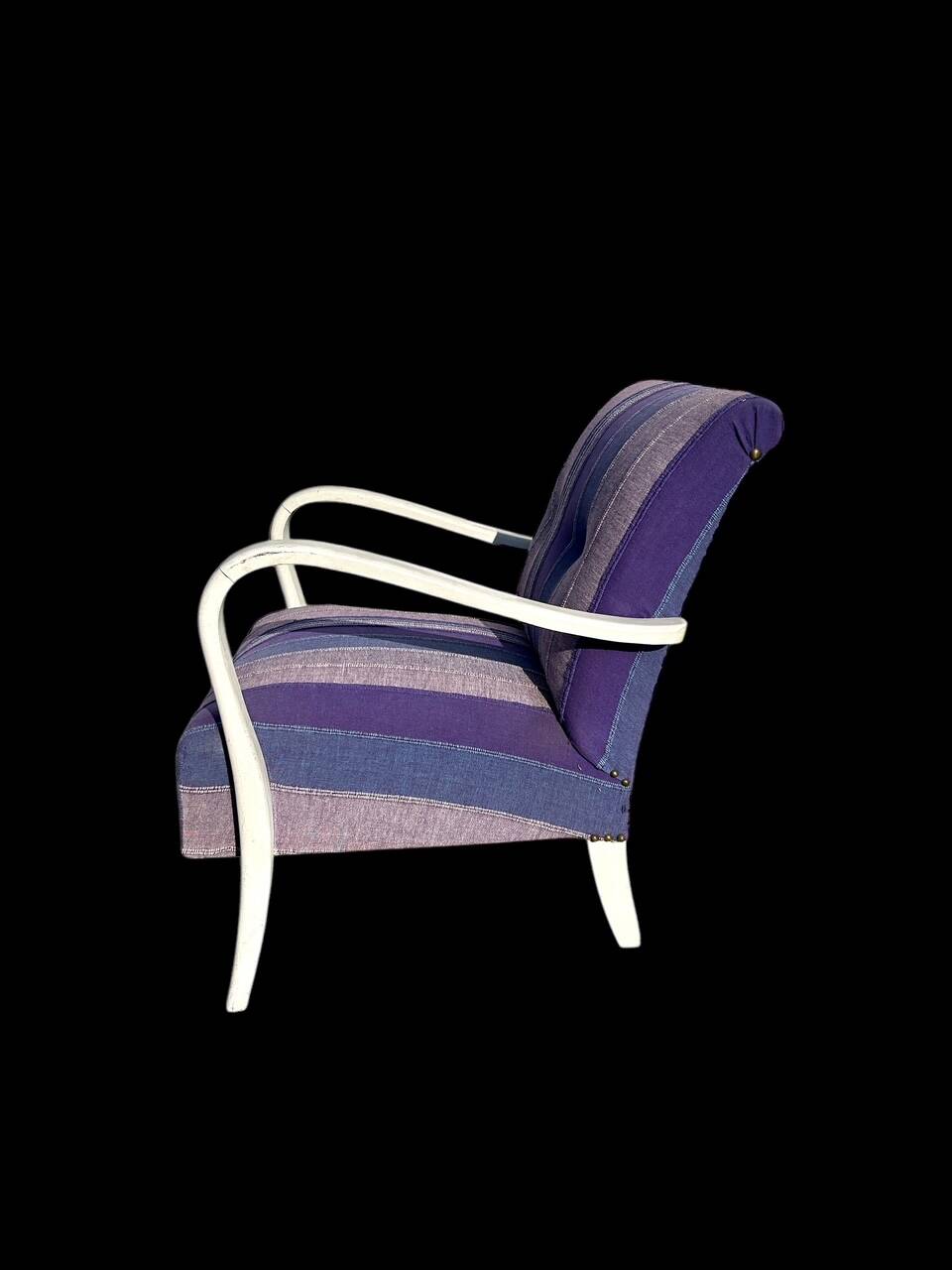 pair of art deco club armchairs