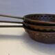 Set of 3 copper frying pans
