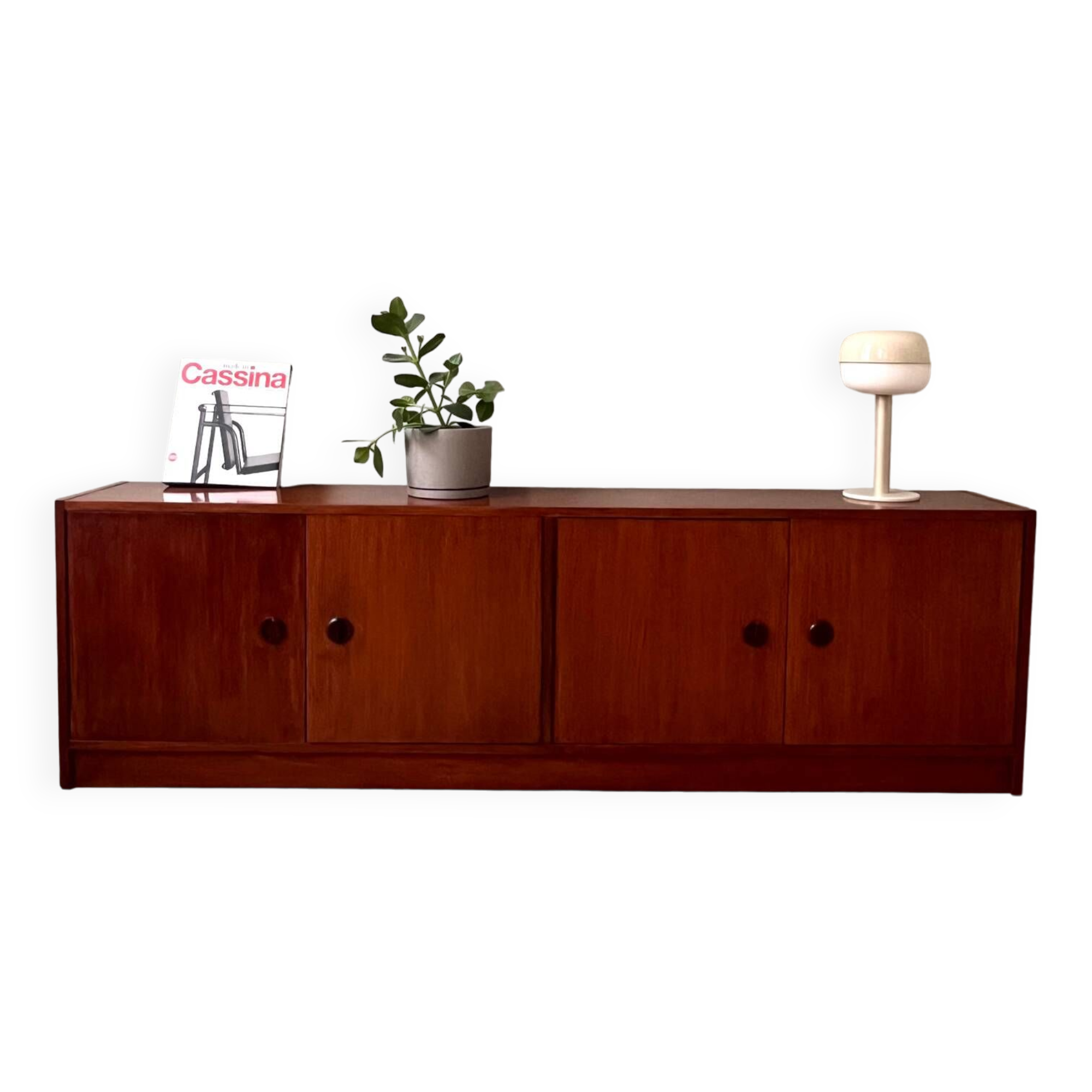 Vintage 70's sideboard with cat eyes handles