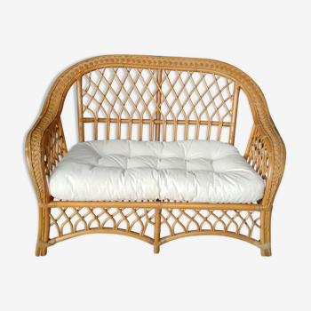 Rattan bench