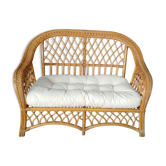 Rattan bench