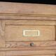 Oak flap cabinet (1930s/40s). Comes from a school.