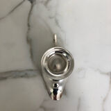 Silver metal saucepan