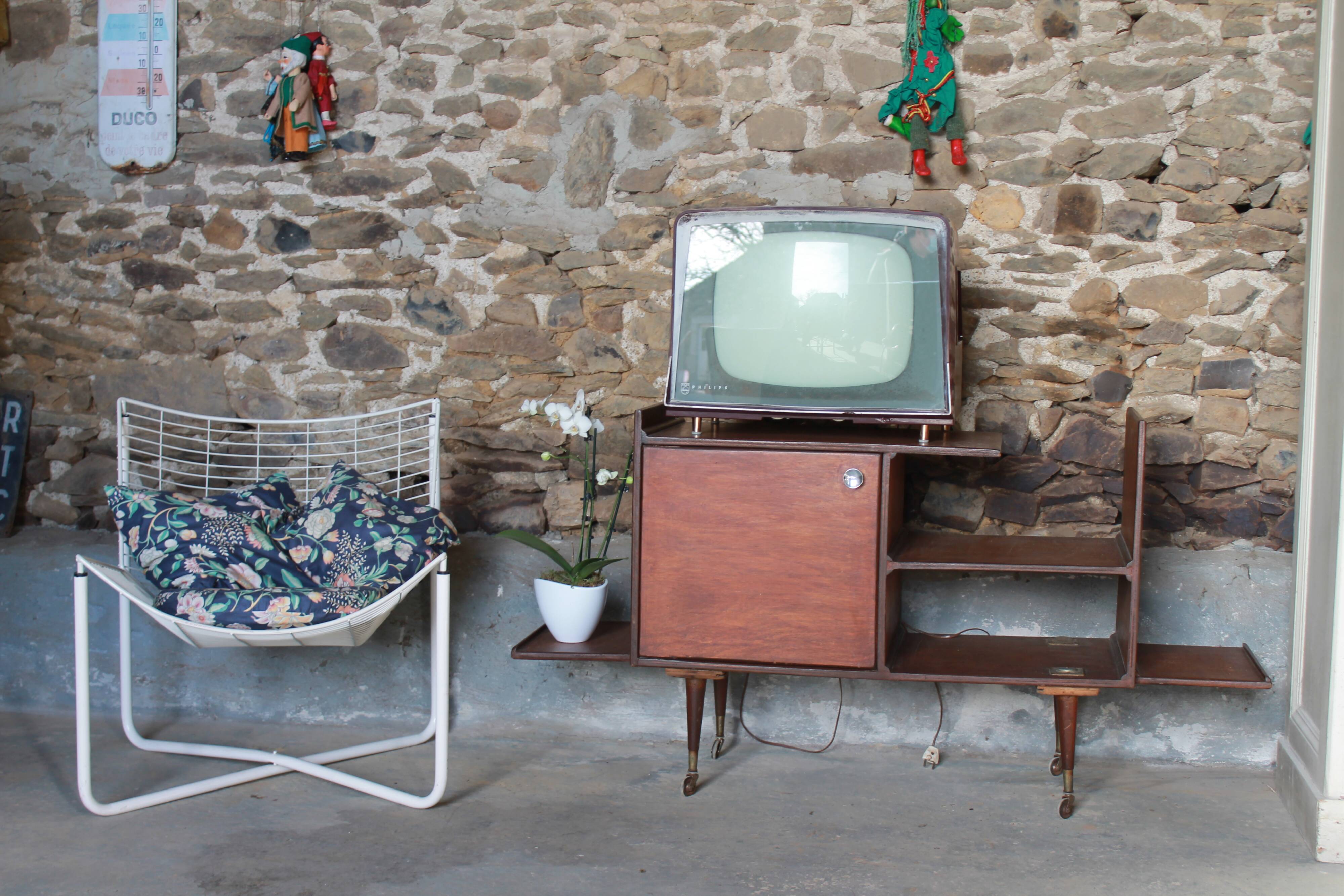 Meuble d'appoint bois vintage