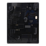 Wall organiser plateau Uten.Silo black by Dorothee Maurer Becker for Design M, 1960s