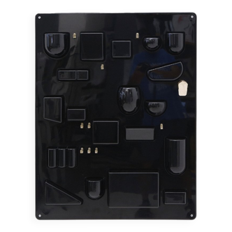Wall organiser plateau Uten.Silo black by Dorothee Maurer Becker for Design M, 1960s