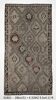 Tapis Kilim marron et crème